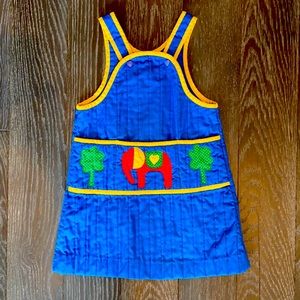 3/4T vintage dress w/elephant